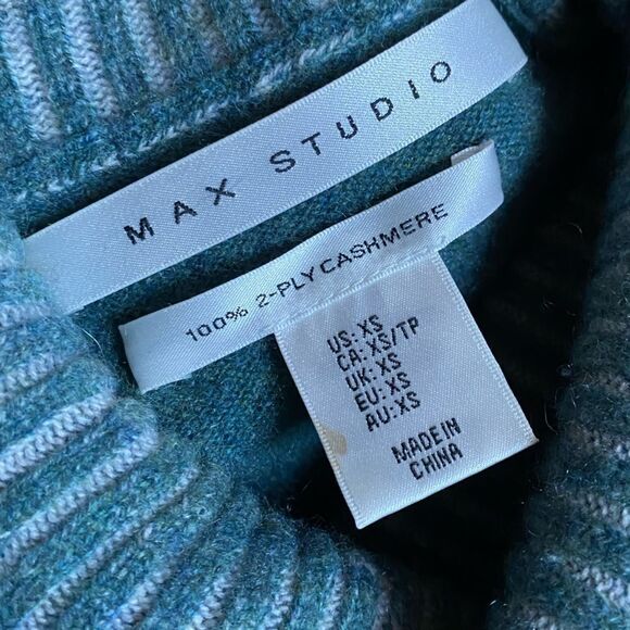 Max Studio 100 2 Ply Cashmere Sweater Size XS - Picture 7 of 8